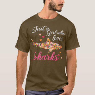 Nur ein Mädchen, das Haie Liebe - Hai T-Shirt