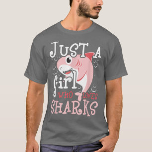 Nur ein Mädchen, das Haie LiebeMeeresbiologe Hai T-Shirt