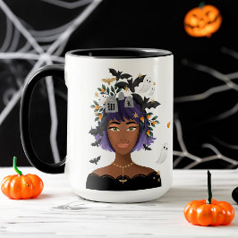 Nur ein Mädchen, das Halloween-Liebe Kostüm Schönh Tasse