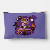 Nur ein Mädchen, das Halloween Lieben Zubehörtasche (Rückseite)