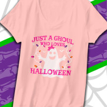 Nur ein Mädchen, das Halloween Niedliches rosa Ges