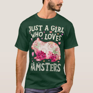 Nur ein Mädchen, das Hamster-Blume Lieben T-Shirt