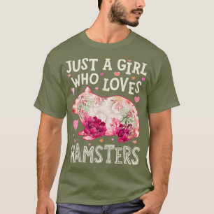 Nur ein Mädchen, das Hamster-Blume Lieben T-Shirt
