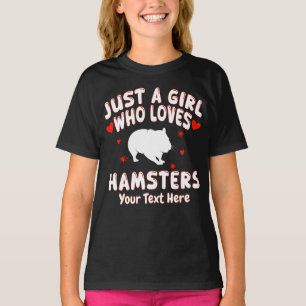 Nur ein Mädchen, das Hamster liebt Personalisiert T-Shirt