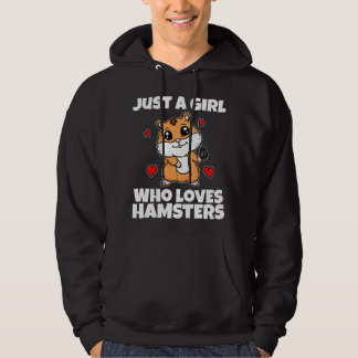 Nur ein Mädchen, das Hamster liebt Süße Haustier H Hoodie
