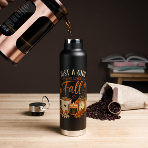 Nur ein Mädchen, das Herbst liebt Trinkflasche