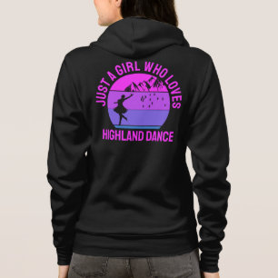 Nur ein Mädchen, das Highland Fling-Tanzgeschenk l Hoodie