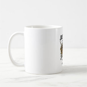 Nur ein Mädchen, das Highland-Kühe im Vintage-Desi Kaffeetasse