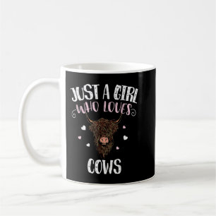 Nur ein Mädchen, das Highland Kühe Lieben - Funny Kaffeetasse