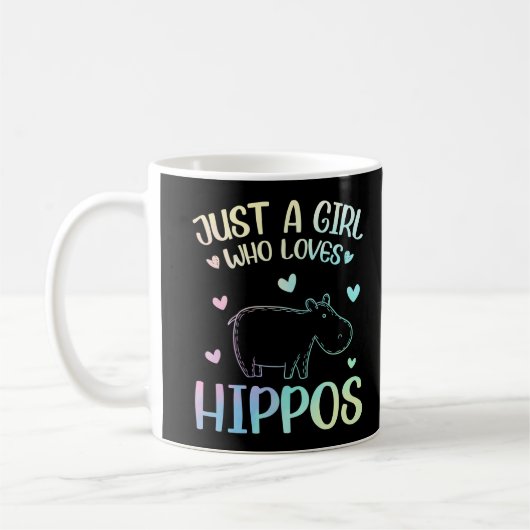 Nur ein Mädchen, das Hippos Lieben Kaffeetasse (Links)