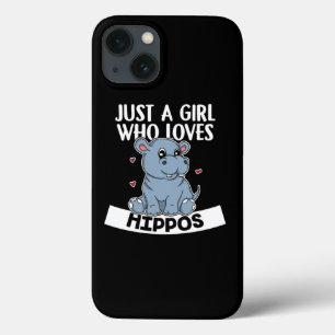 Nur ein Mädchen, das Hippos Niedliches Hippo-Kost Case-Mate iPhone Hülle