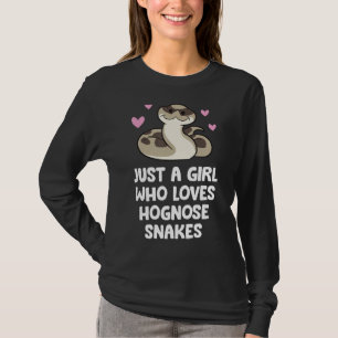 Nur ein Mädchen, das Hognose-Schlangen Liebe T-Shirt