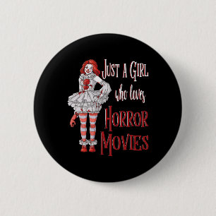 Nur ein Mädchen, das Horror-Filme Clown Hallowee L Button