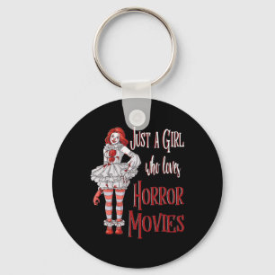 Nur ein Mädchen, das Horror-Filme Clown Hallowee L Schlüsselanhänger