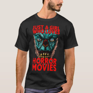 Nur ein Mädchen, das Horror-Filme Lieben Clown Sch T-Shirt