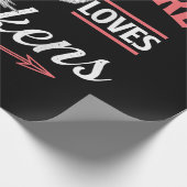 Nur ein Mädchen, das Hühner Liebe - Huhn Lover Pou Geschenkpapier (Ecke)