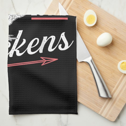 Nur ein Mädchen, das Hühner Liebe - Huhn Lover Pou Geschirrtuch (Viertel Falte)