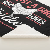 Nur ein Mädchen, das Hühner Liebe - Huhn Lover Pou Sherpadecke (3/4)