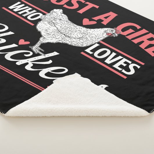 Nur ein Mädchen, das Hühner Liebe - Huhn Lover Pou Sherpadecke (3/4)