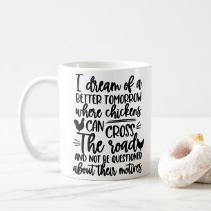 Nur ein Mädchen, das Hühner Lieben Crazy Hühnerlad Kaffeetasse