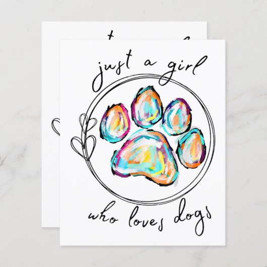 Nur ein Mädchen, das Hunde Liebe (Vorne/Hinten)