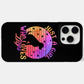Nur ein Mädchen, das Hunde Liebe Case-Mate iPhone Hülle (Rückseite (Horizontal))