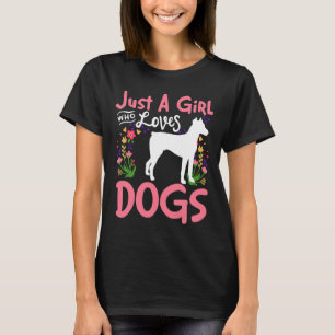 Nur ein Mädchen, das Hunde Liebe Doberman 289 T-Shirt