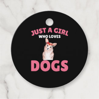 Nur ein Mädchen, das Hunde Liebe Geschenkanhänger