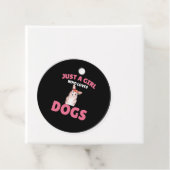 Nur ein Mädchen, das Hunde Liebe Geschenkanhänger (Beispiel)