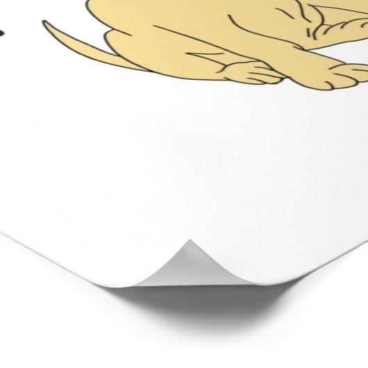 Nur ein Mädchen, das Hunde Liebe Poster (Ecke)