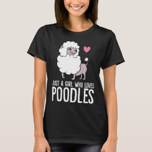 Nur ein Mädchen, das Hunde Liebe T-Shirt
