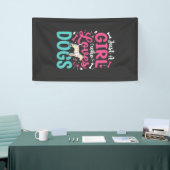 Nur ein Mädchen das Hunde liebt Banner (Messeveranstaltung)