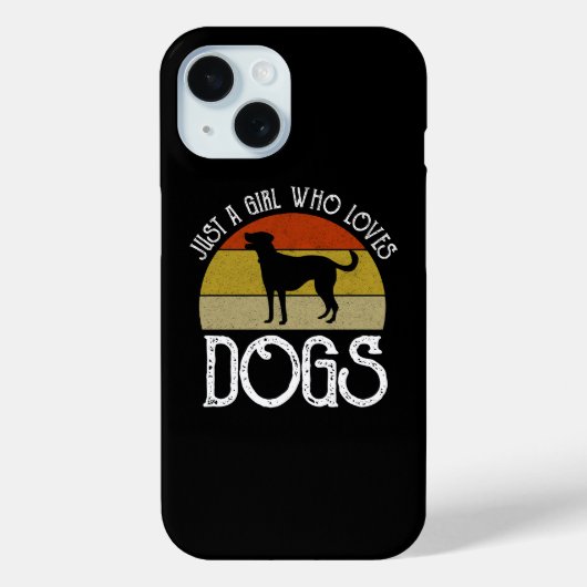 Nur ein Mädchen, das Hunde liebt Case-Mate iPhone Hülle (Rückseite)
