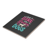 Nur ein Mädchen das Hunde liebt Fliese (Seite)