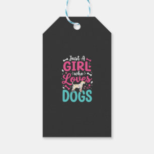 Nur ein Mädchen das Hunde liebt Geschenkanhänger
