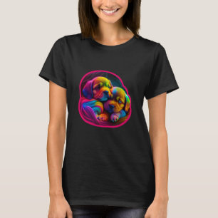 Nur ein Mädchen, das Hunde liebt Süßer Labrador Re T-Shirt