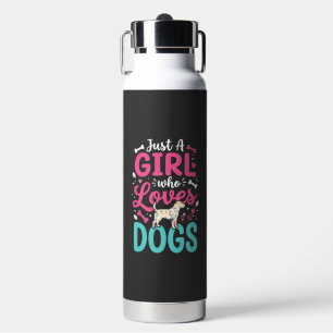 Nur ein Mädchen das Hunde liebt Trinkflasche
