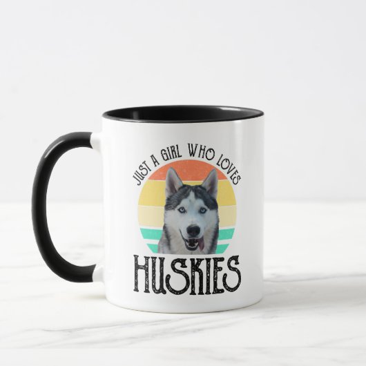 Nur ein Mädchen, das Huskies Liebe Tasse (Links)
