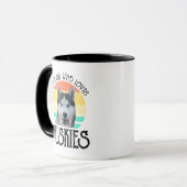 Nur ein Mädchen, das Huskies Liebe Tasse (Vorderseite Links)