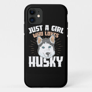 Nur ein Mädchen, das Husky Liebe Case-Mate iPhone Hülle