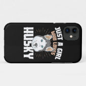 Nur ein Mädchen, das Husky Liebe Case-Mate iPhone Hülle (Rückseite (Horizontal))