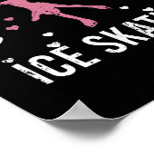 Nur ein Mädchen, das Ice Skaten Ice Skaten Liebe L Poster (Ecke)