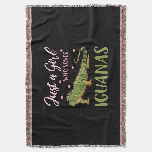 Nur ein Mädchen, das Iguanas Liebe Decke (Vorderseite Vertikal)