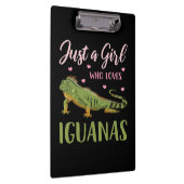 Nur ein Mädchen, das Iguanas Liebe Klemmbrett (Rechts)