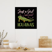 Nur ein Mädchen, das Iguanas Liebe Poster (Küche)