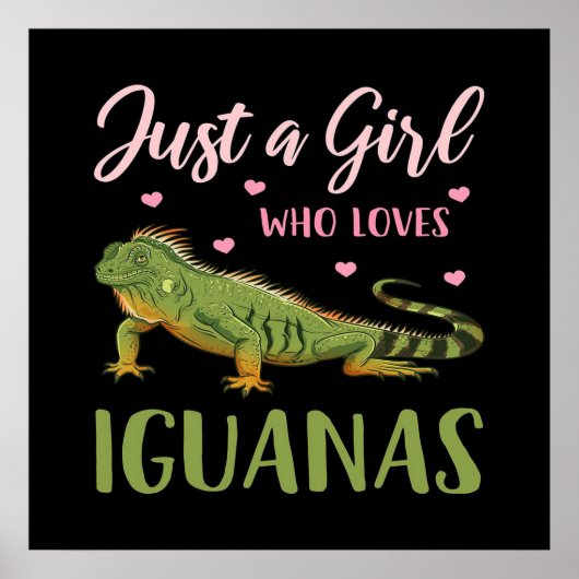 Nur ein Mädchen, das Iguanas Liebe Poster (Vorne)
