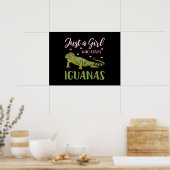 Nur ein Mädchen, das Iguanas Liebe Poster (Küche)