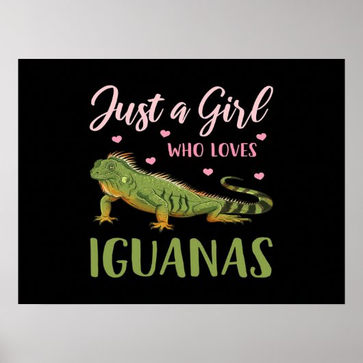 Nur ein Mädchen, das Iguanas Liebe Poster (Vorne)