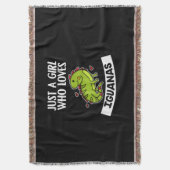 Nur ein Mädchen, das Iguanas Niedlich Lizard Iguan Decke (Vorderseite Vertikal)
