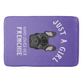 Nur ein Mädchen, das ihr Französisch Liebe Badematte (Vorderseite)